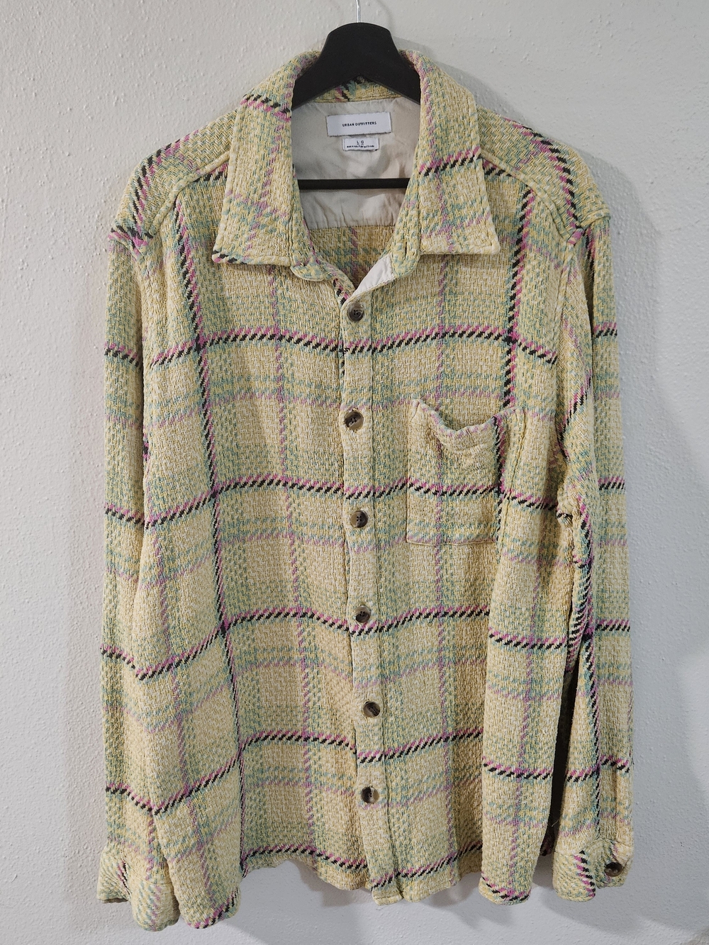 Urban Outfitters Textured Plaid Shacket